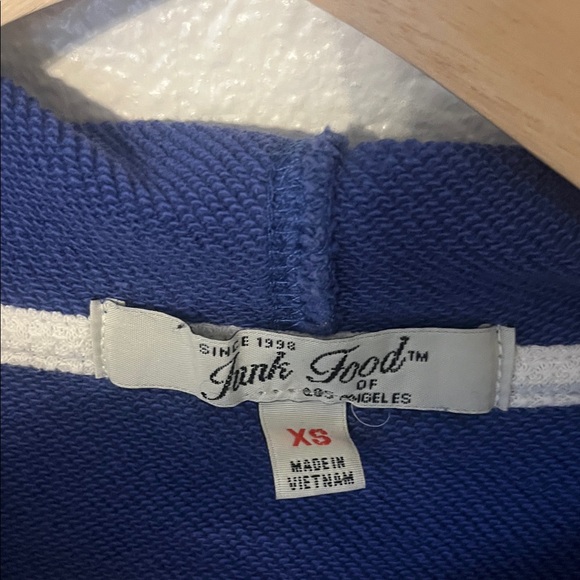 Junk Food Blue and Green Seahawks Sideline Striped Hoodie - Picture 2 of 4